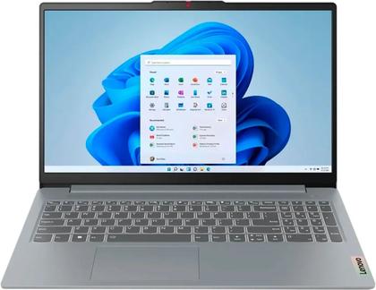 Imagem de Notebook Lenovo IdeaPad Slim 3 82XB00HVUS Intel N100 4GB RAM 128GB UFS Tela Full HD 15.6 com Windows 11