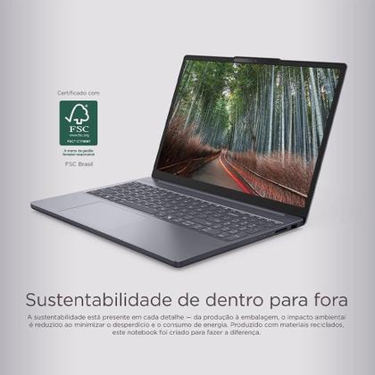 Imagem de Notebook Lenovo Ideapad Slim 3 83NS0002BR - Tela de 15.3", Intel Core I5-13420H, SSD 512GB, 8GB RAM, Windows 11, Cinza