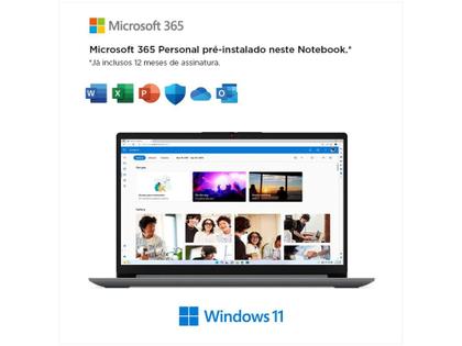 Imagem de Notebook Lenovo Intel Celeron Dual Core 4GB - 128GB SSD 15,6” Windows 11 82VX0001BR