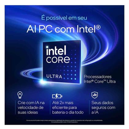 Imagem de Notebook Lenovo Yoga Slim 7i Intel Core Ultra 5, 16GB, 512GB SSD, Tela de 14" OLED, Windows 11 - 83GM0003BR