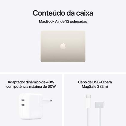 Imagem de Notebook MacBook Air Apple 13" M5 16GB RAM 512GB SSD Estelar