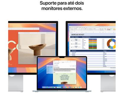 Imagem de Notebook  Macbook Air Apple 15" M4 24GB RAM SSD 512GB Prateado