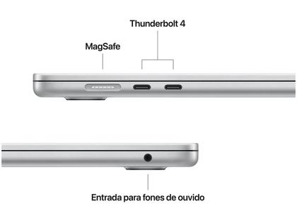 Imagem de Notebook  Macbook Air Apple 15" M4 24GB RAM SSD 512GB Prateado