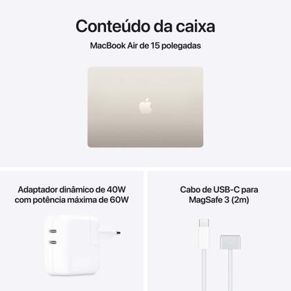 Imagem de Notebook MacBook Air Apple 15" M5 16GB RAM 512GB SSD Estelar