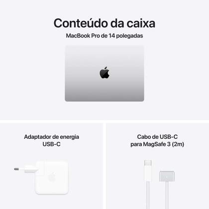 Imagem de Notebook MacBook Apple Pro de 14" M5 Memória Unificada de 16GB e SSD de 1TB Prateado