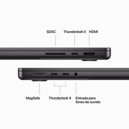 Notebook MacBook Pro Apple, Tela Retina 14