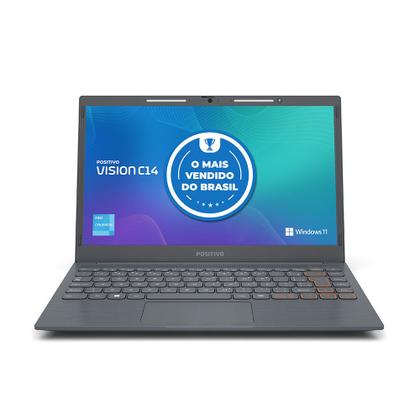 Imagem de Notebook Positivo Vision C14 Intel Celeron Windows 11 Home 4GB 128GB eMMC 14” Lumina BAR Cinza - Inclui Microsoft 365*