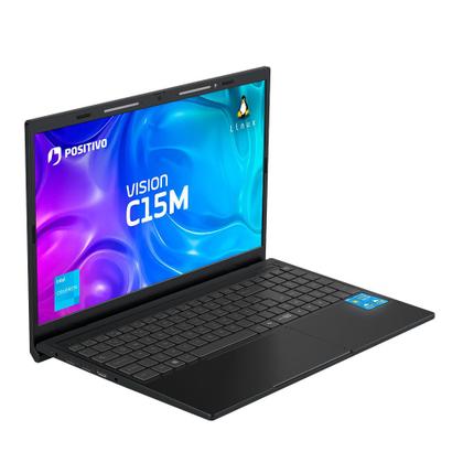Imagem de Notebook Positivo Vision C15M Intel Celeron N4500 Linux 8GB RAM 256GB eMMC 15.6" Full HD IPS  Minitela - Cinza