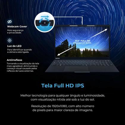 Imagem de Notebook Positivo Vision i15M 15.6'' FHD Intel I3-N300 8GB 2