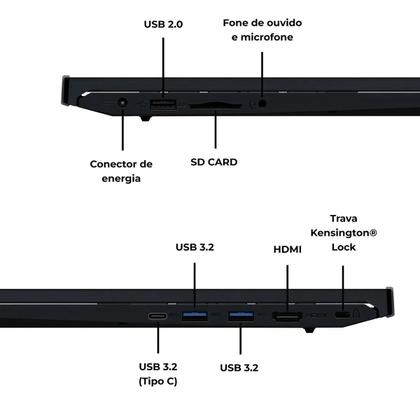 Imagem de Notebook Positivo Vision i15M 15.6'' FHD Intel I3-N300 8GB 2