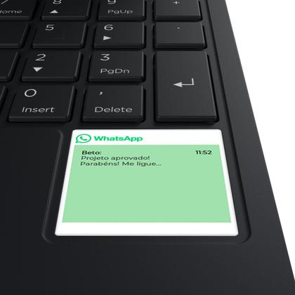 Imagem de Notebook Positivo Vision i15M Com Minitela Intel Core 3 N350 Linux 16GB RAM 256GB SSD Wi-Fi 6 - 15,6" Full HD IPS Preto