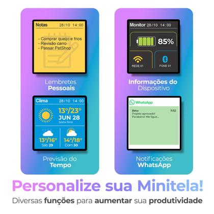 Imagem de Notebook Positivo Vision i15M Com Minitela Intel Core 3 N350 Linux 16GB RAM 256GB SSD Wi-Fi 6 - 15,6" Full HD IPS Preto