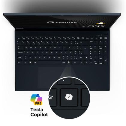 Imagem de Notebook Positivo Vision R15 AMD Ryzen 5-5500U Linux 16GB RAM 512GB SSD 15.6” Full HD Lumina Bar Preto