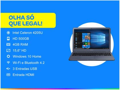 Imagem de Notebook Samsung Essentials E20 Intel Celeron