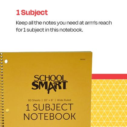 Imagem de Notebook School Smart Spiral 1  Assunto amplamente regulamentado