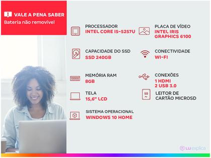 Imagem de Notebook Ultra UB522 Intel Core i5 8GB