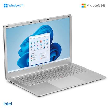 Imagem de Notebook Ultra, Windows 11 Home, Intel Celeron, 4GB 120GB SSD, Tela 15,6, Tecla Netflix  Prata - UB220