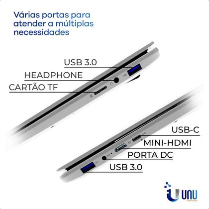 Imagem de Notebook UNU EZBook S7 15.6 Pol RAM 12Gb SSD 256Gb Intel N5095A