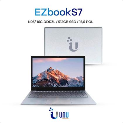 Imagem de Notebook UNU EZBook S7 Tela 15.6" RAM 16Gb SSD 512Gb Processador Intel N95