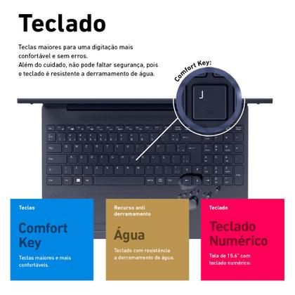 Imagem de Notebook Vaio FE 15 Intel i5 1235U 8gb 512gb Ssd Linux 15,6" VJFE54F11X B2321H