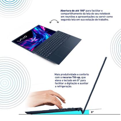 Imagem de Notebook Vaio FE 16 AMD Ryzen 5-5625U 12gb 512gb Ssd Linux 16"