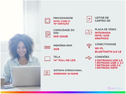 Imagem de Notebook Vaio FE14 VJFE42F11X-B1721H Intel Core i3