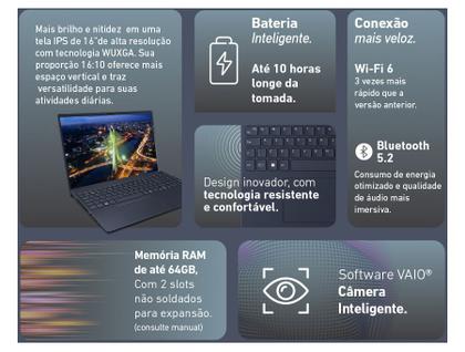 Imagem de Notebook Vaio FE16 AMD Ryzen 5 16GB 512GB SSD