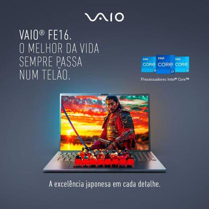 Imagem de Notebook Vaio Fe16 Intel Core I5-1334U Windows 11 Home 16GB RAM 512GB SSD 16 IPS WUXGA Antirreflexo Cinza Grafite
