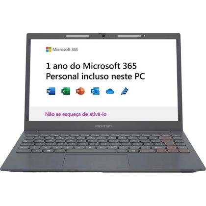 Imagem de Notebook Vision C 14 Lumina BAR Celeron 4GB 128GB eMMC 14 HD Windows 11 Tecla Link Positivo