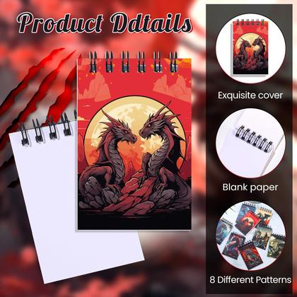 Imagem de Notebooks Mini Dragon Yoirrat, pacote com 24 para meninos e meninas