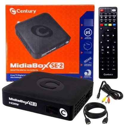 Imagem de Nova Antena Parabólica ku com 2 Receptores Century Midiabox