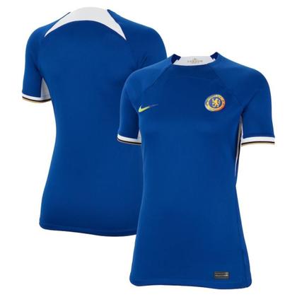 Imagem de Nova Camisa Chelsea I 23/24   Torcedor Feminina Azul