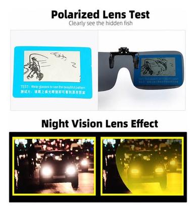 Imagem de Nova Lentes Óculos Clip On Polarizado Proteção U V 400 - Verde escuro