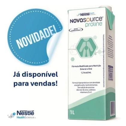 Imagem de Novasource Proline 1 Litro Nestlé  Fórmula Hiperproteica