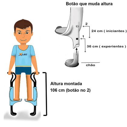 Imagem de Novidade: Brinquedo Divertido Para Criança Xleg Azul Com Acessórios