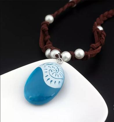 Imagem de Novo Pingente Colar De Pedra Princesa Moana Pronta Entrega