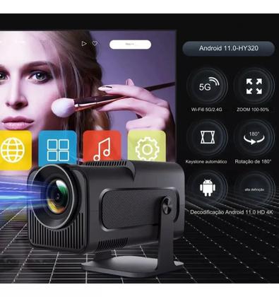 Imagem de Novo Projetor Hy320 Magic Wifi 4k 390 Ansi Android 11 Smart