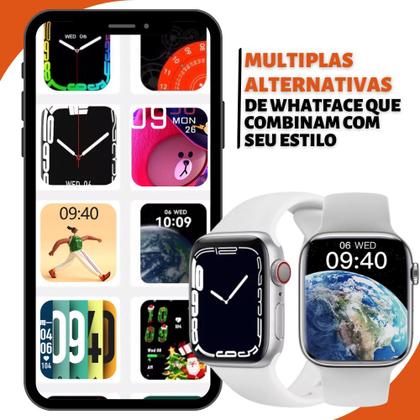 Imagem de Novo Relógio Smartwatch W29 Max Pro Cinza Series 9 Modelo Original + 2 Pulseiras