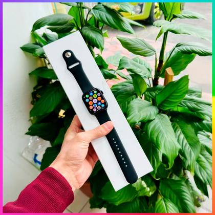 Imagem de Novo Relógio Smartwatch W29 Max Pro Preto Series 9 Modelo Original + 2 Pulseiras