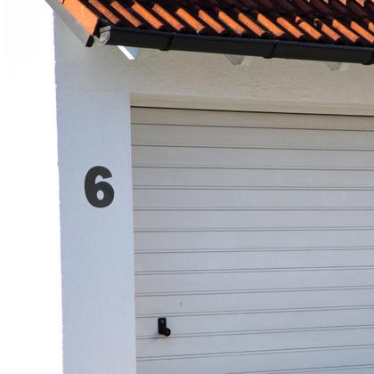 Imagem de Número 6 para casa residência fachada porta numero endereço Cor Preto cod 21