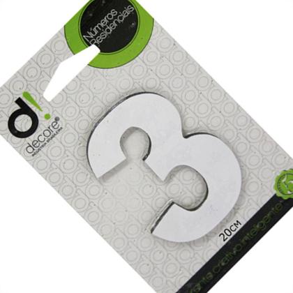 Imagem de Numero Alum Espelhado 20Cm Decore 3