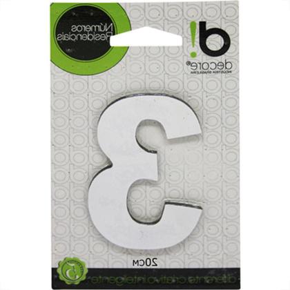 Imagem de Numero Alum Espelhado 20Cm Decore 3
