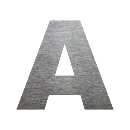 Imagem de Número de Identificação em ACM para Residência e Comércio Aço Escovado