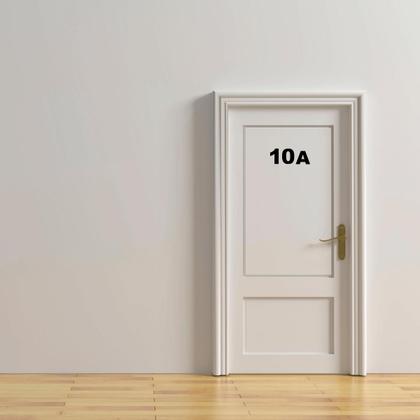 Imagem de Número de Identificação em ACM para Residência e Comércio Branco