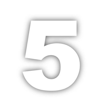 Imagem de Número de Identificação em ACM para Residência e Comércio Branco