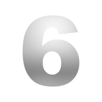 Imagem de Número de Identificação em ACM para Residência e Comércio Espelhado