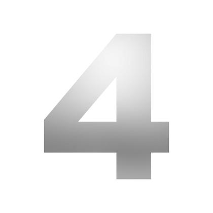 Imagem de Número de Identificação em ACM para Residência e Comércio Espelhado