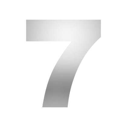 Imagem de Número de Identificação em ACM para Residência e Comércio Espelhado