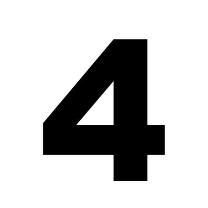 Imagem de Número de Identificação em ACM para Residência e Comércio Preto