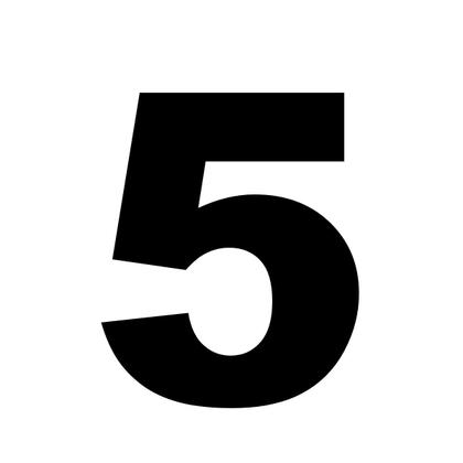 Imagem de Número de Identificação em ACM para Residência e Comércio Preto